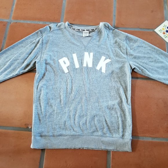 PINK Victorias Secret Oversized Lightweight Sweatshirt - Picture 1 of 7